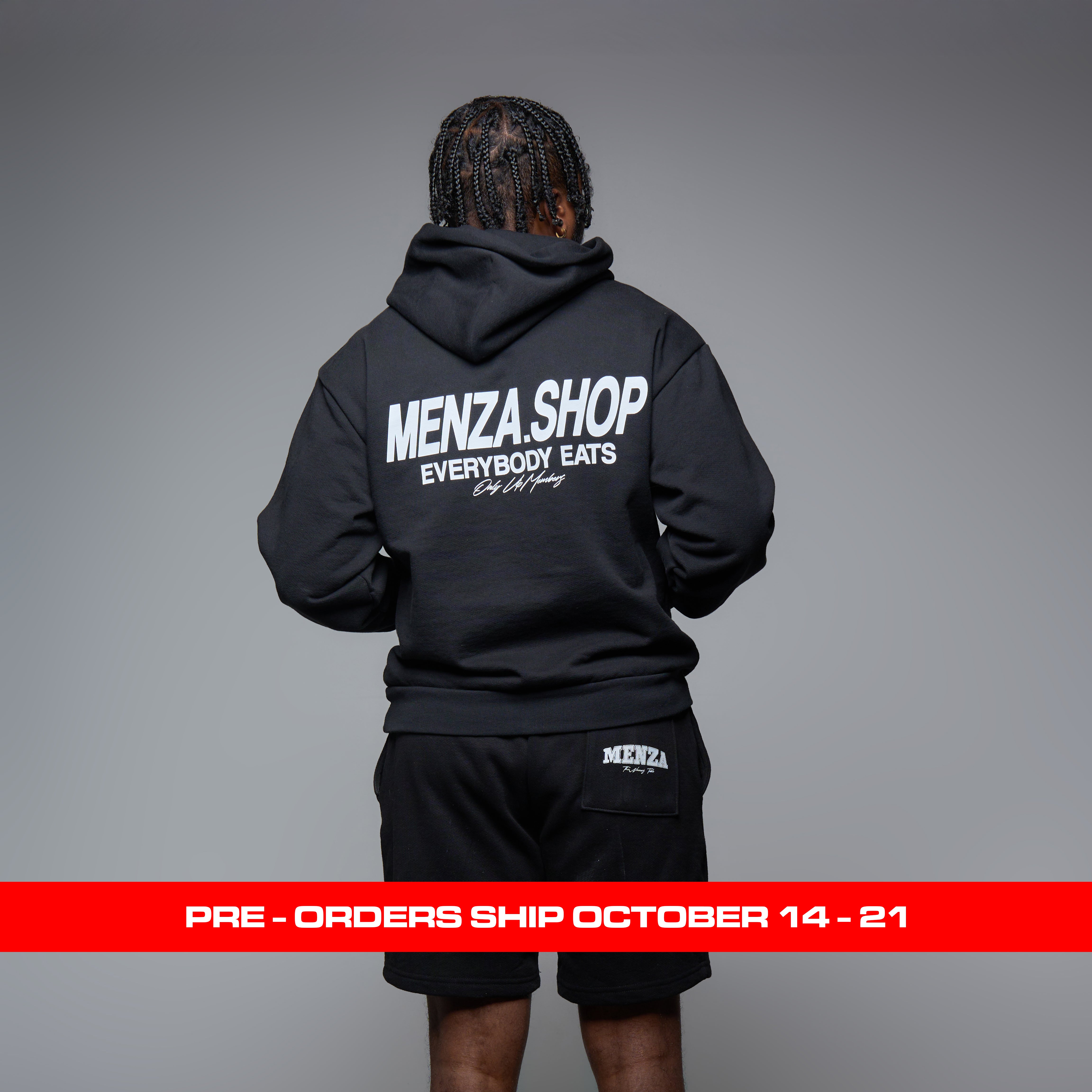 Black Menza College Hoodie