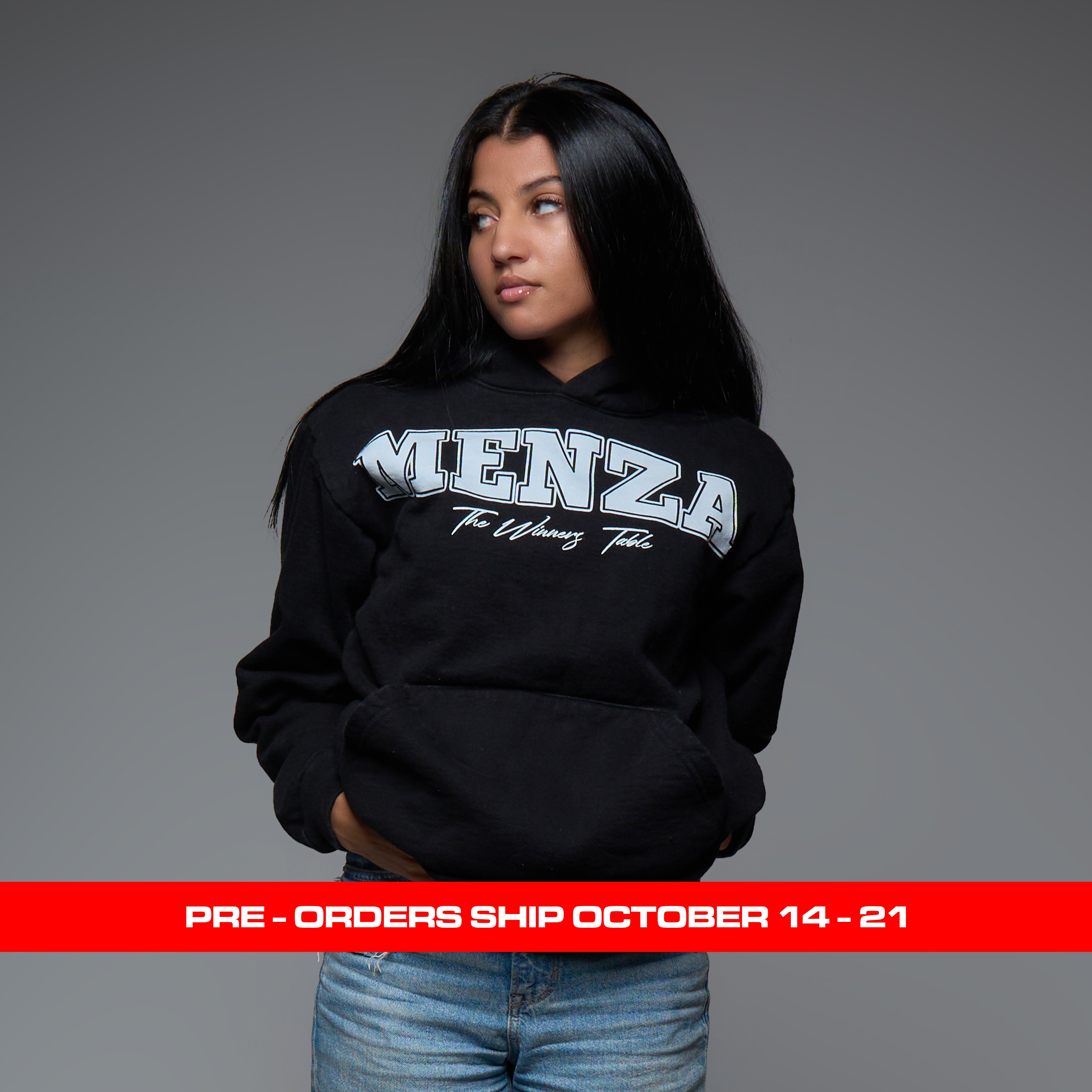 Black Menza College Hoodie