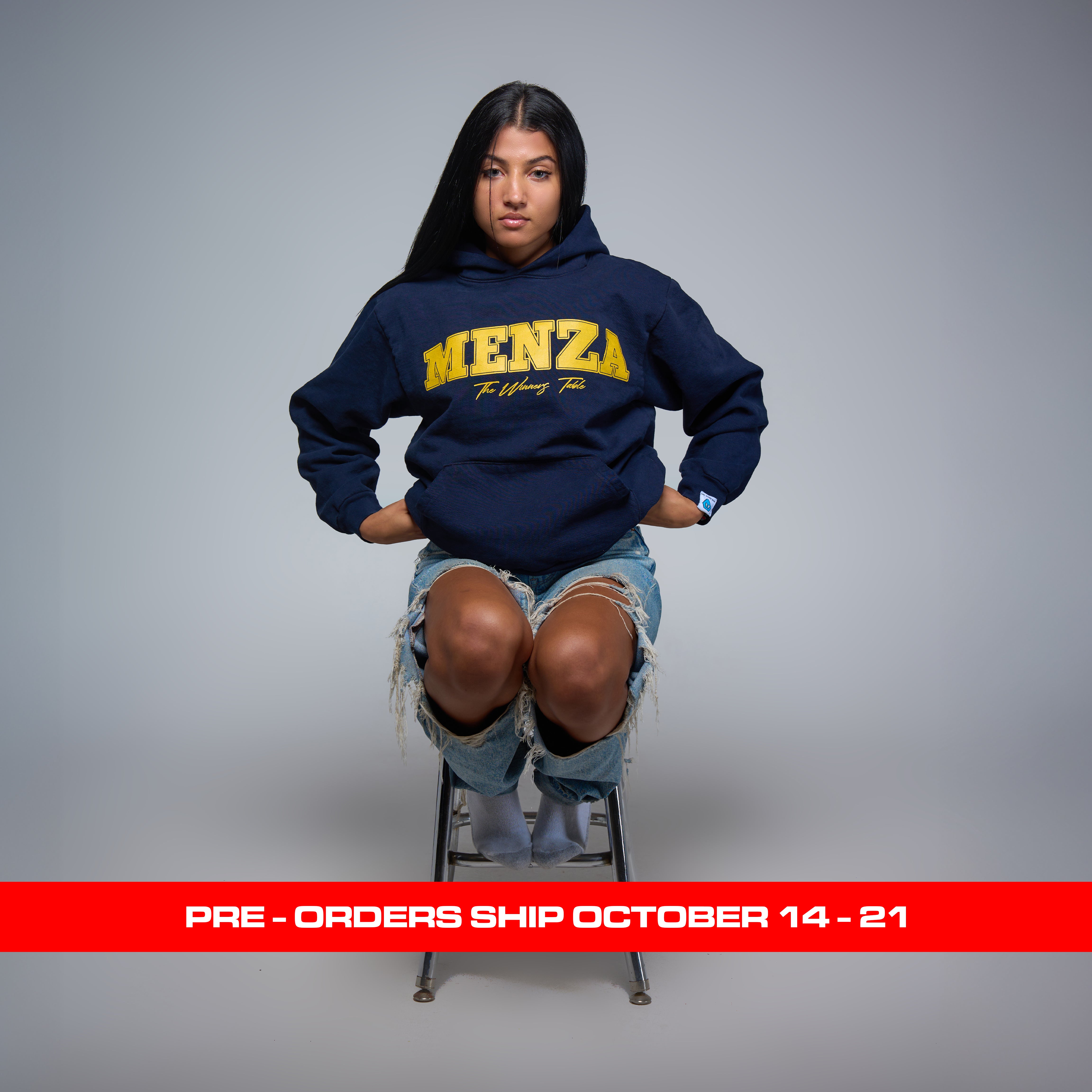 Navy Strong - Menza College Hoodie